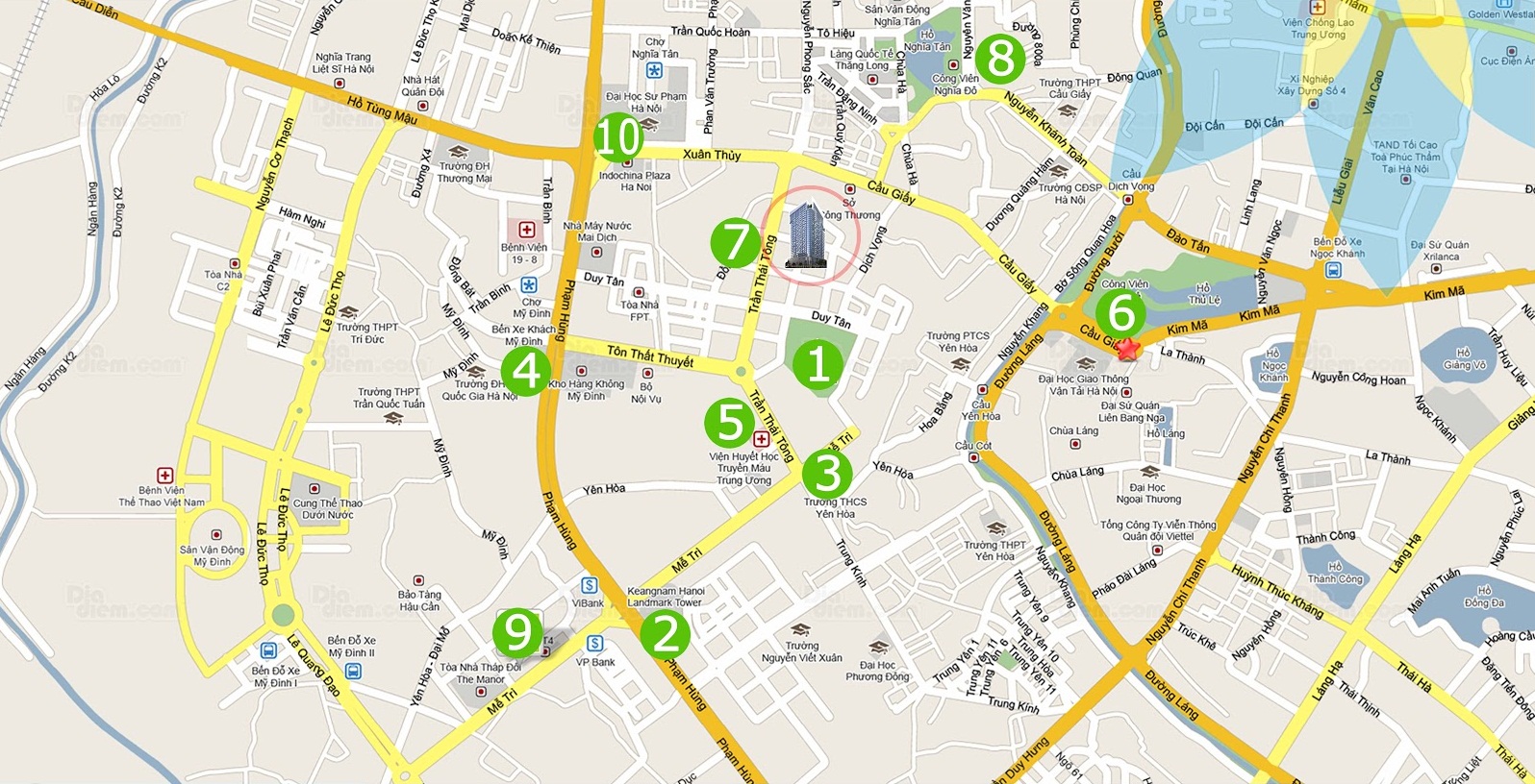 Vị trí dự án VIC Tower