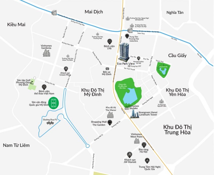 Vị trí dự án Eco Park View