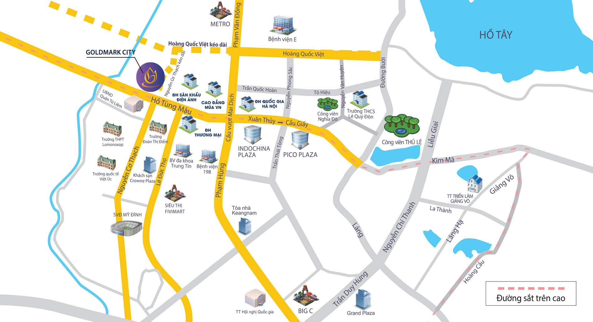 Vị trí dự án Goldmark City