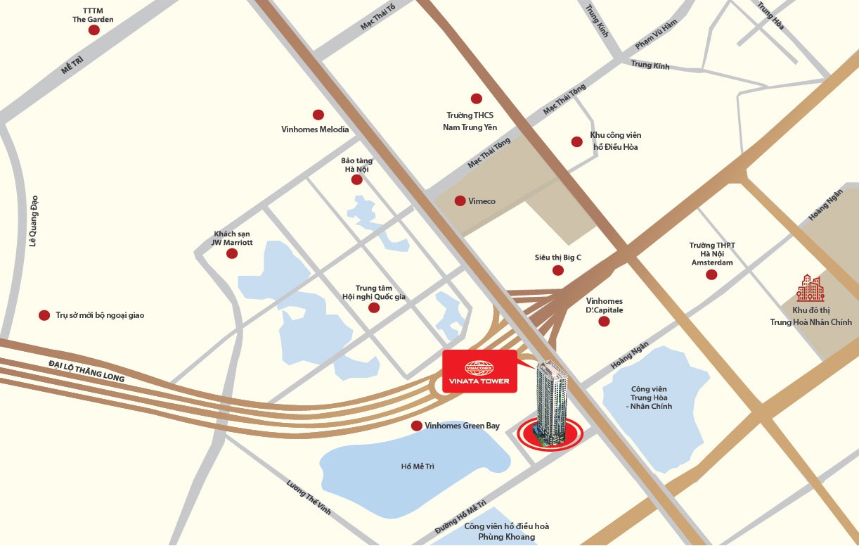 Vị trí dự án Vinata Tower
