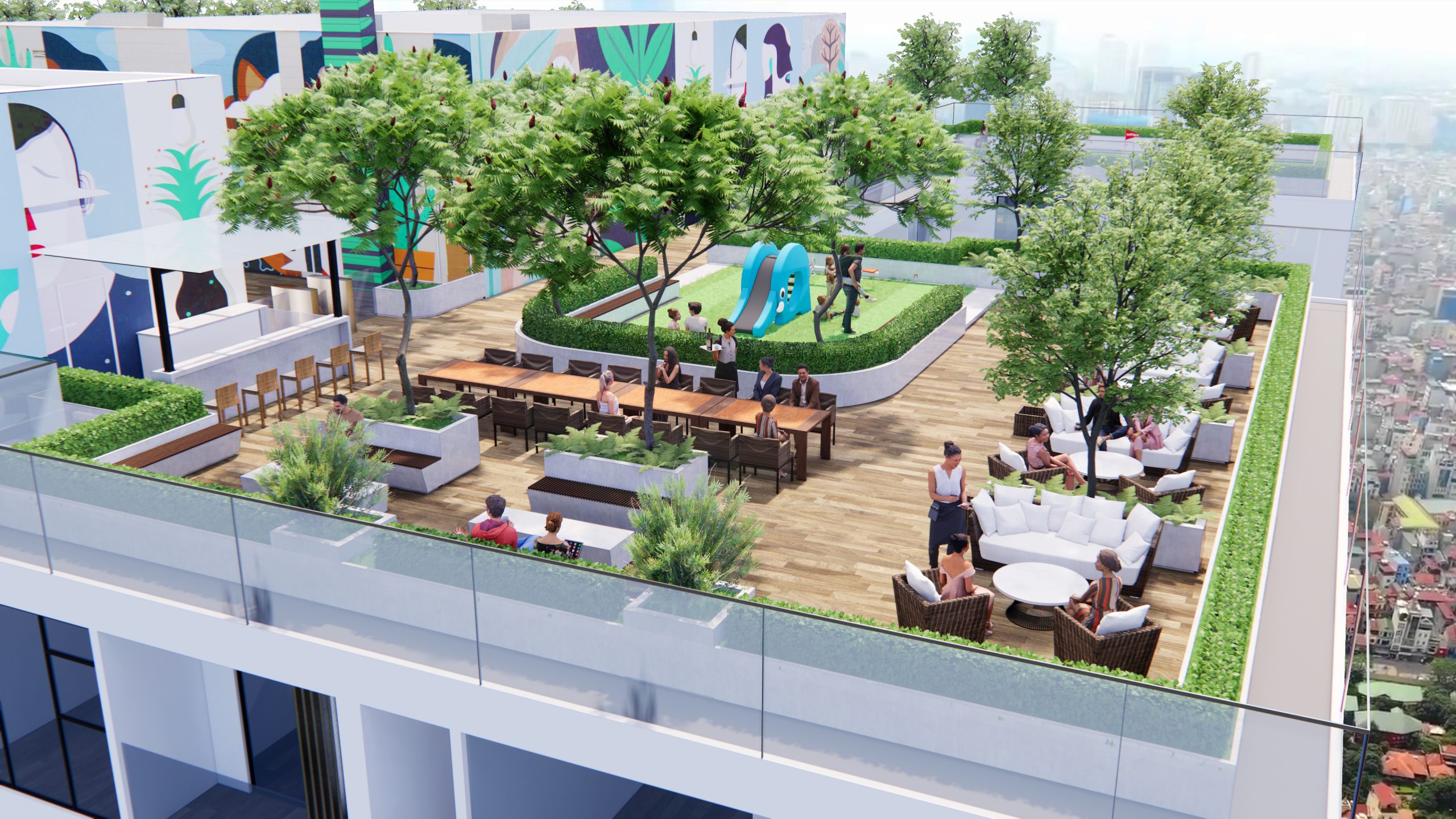 Vườn BBQ trên cao của The Nine