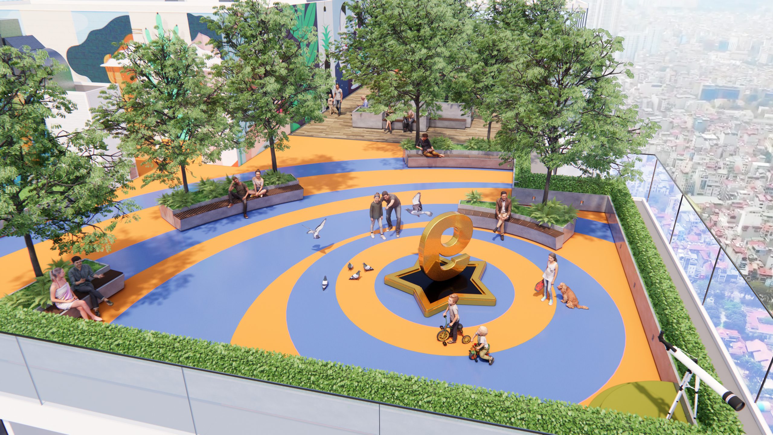 Vườn nghệ thuật trên cao của The Nine