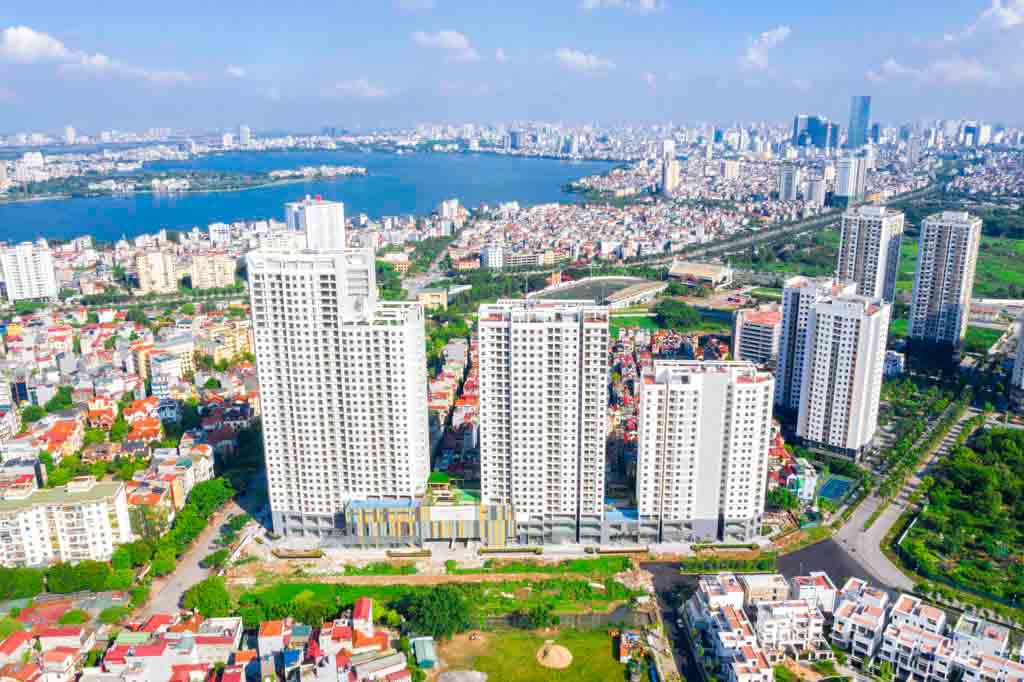 Hình ảnh thực tế tổng quan Kosmo Tây Hồ