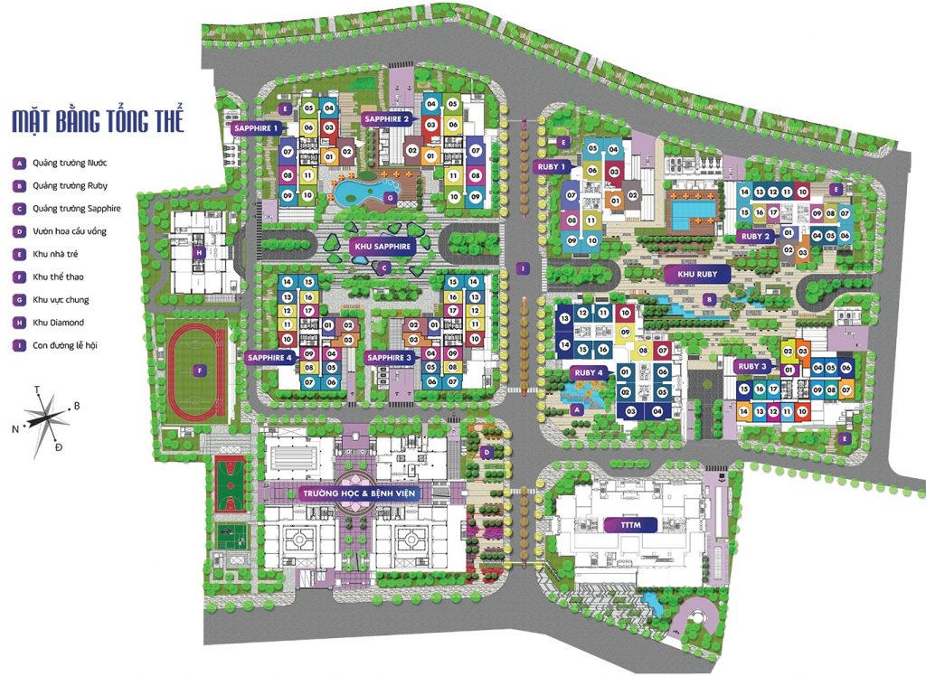 Mặt bằng tổng thể dự án Chung cư TNR Sky Park