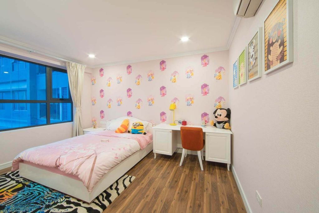 Thiết kế phòng ngủ dành cho bé gái tại Chung cư TNR Sky Park