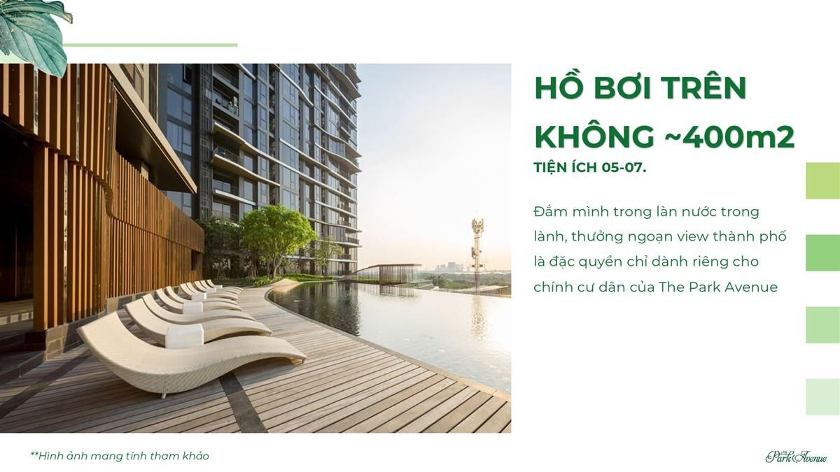 Bể bơi trên không tại The Park Avenue