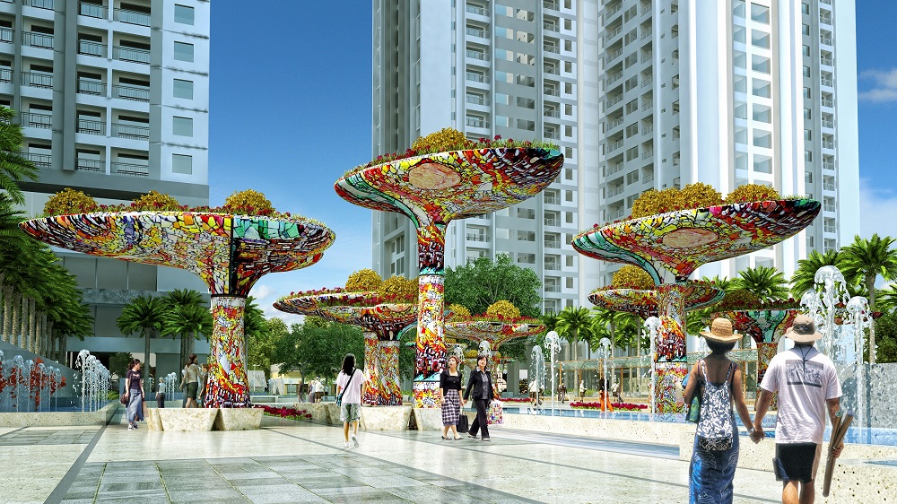 Quảng trường Sapphier tại Chung cư TNR Sky Park