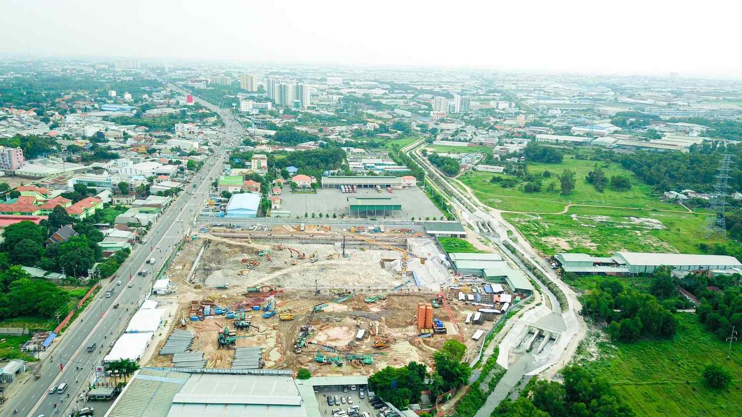 Dự án đang bỏ móng các Block
