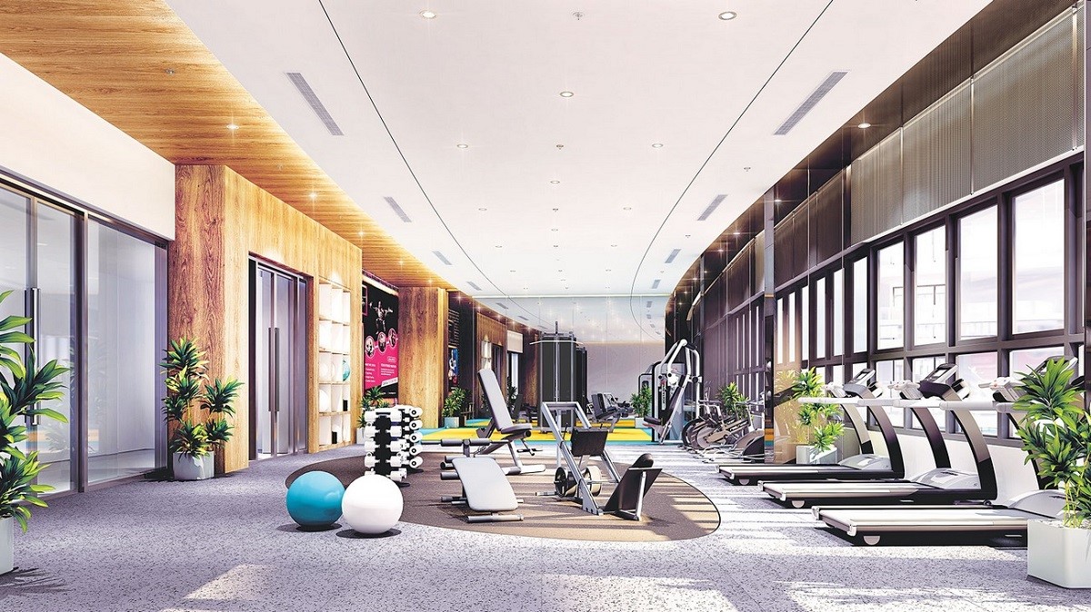 Không gian phòng gym hiện đại