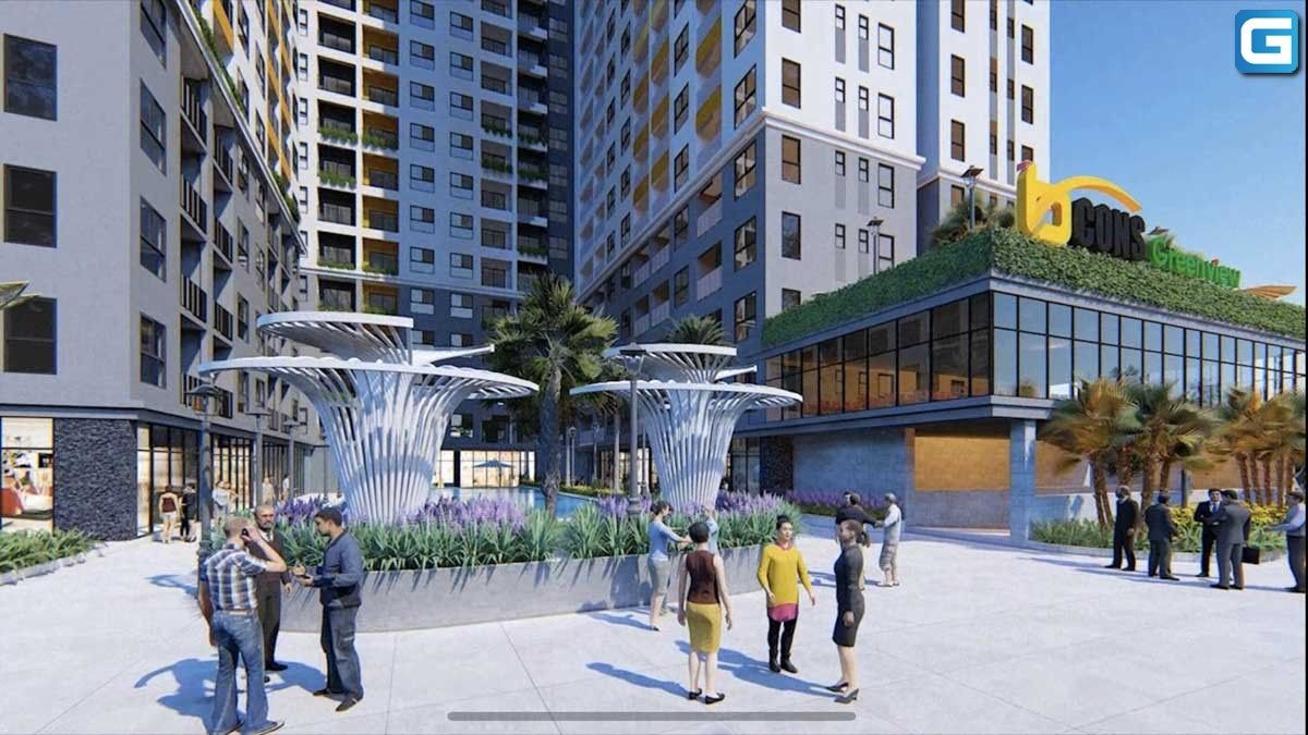 Sảnh trước dự án Bcons Green View