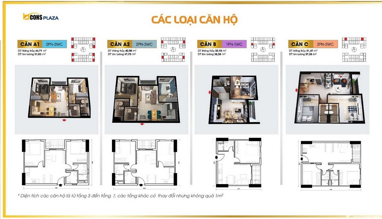 dự án Bcons Plaza đa dạng căn hộ 1-2 phòng ngủ