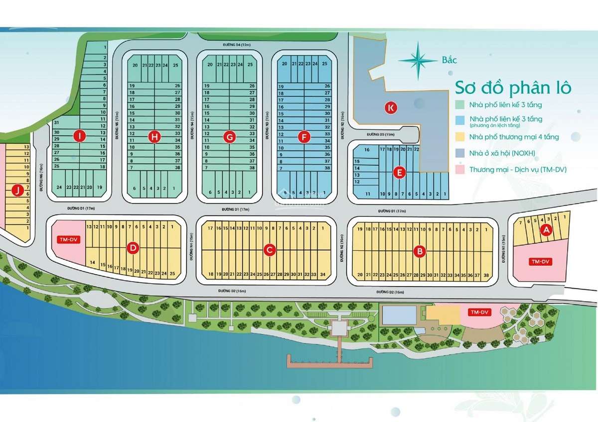 Mặt bằng tổng thể dự án Biconsi Riverside