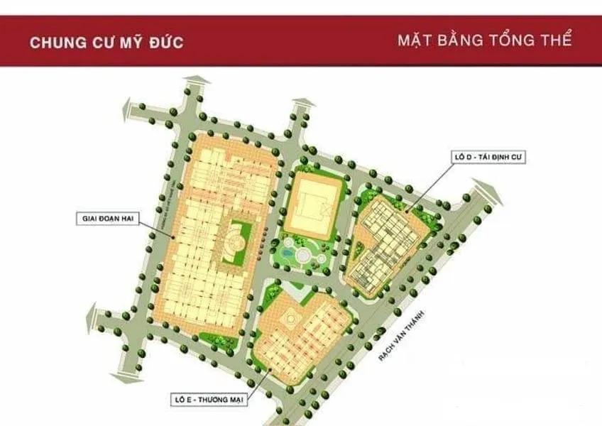 Mặt bằng tổng thể chung cư Mỹ Đức 