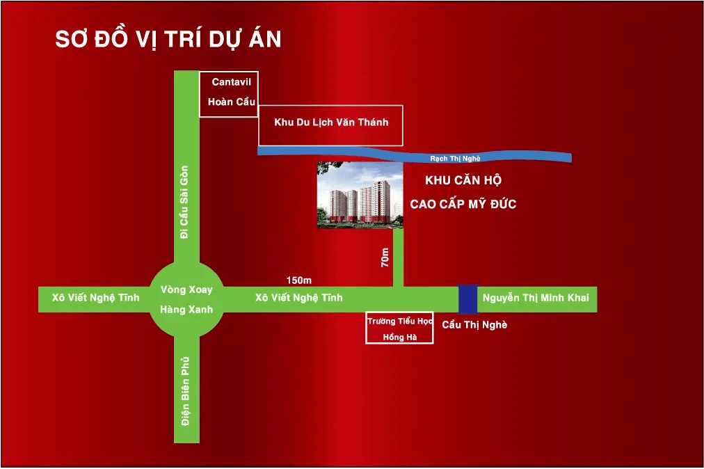 Bản đồ vị trí chung cư Mỹ Đức