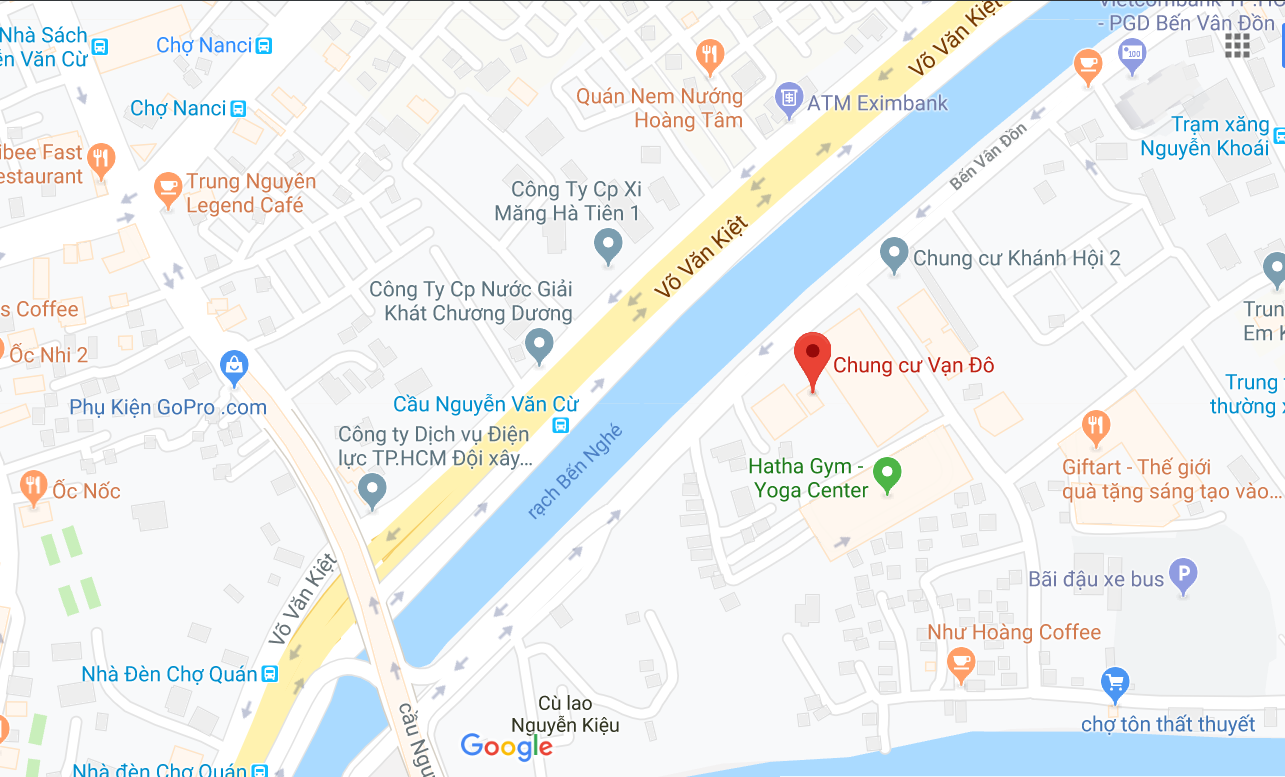 Vị trí chung cư Vạn Đô