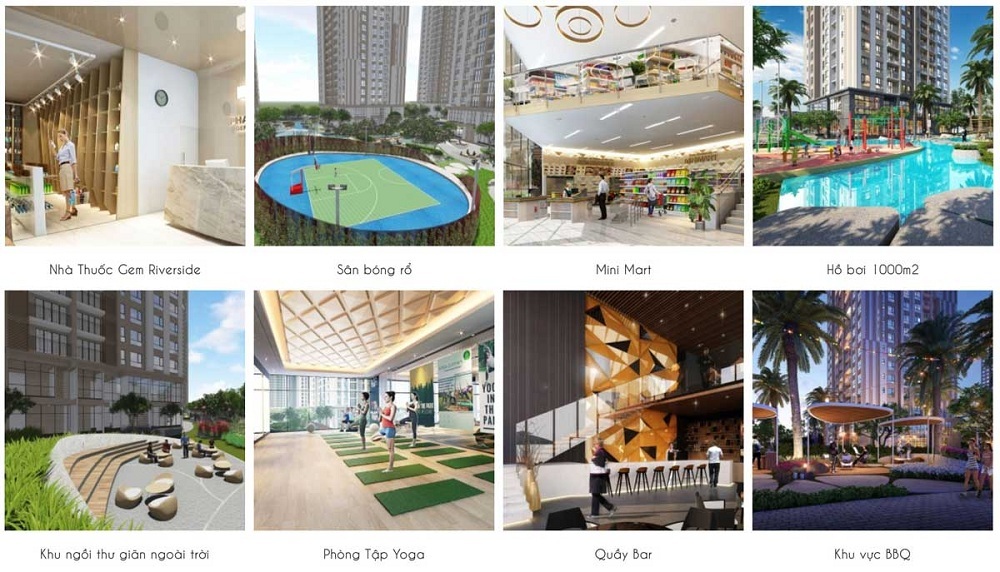 Tiện ích nội khu dự án Dat Xanh Homes Riverside