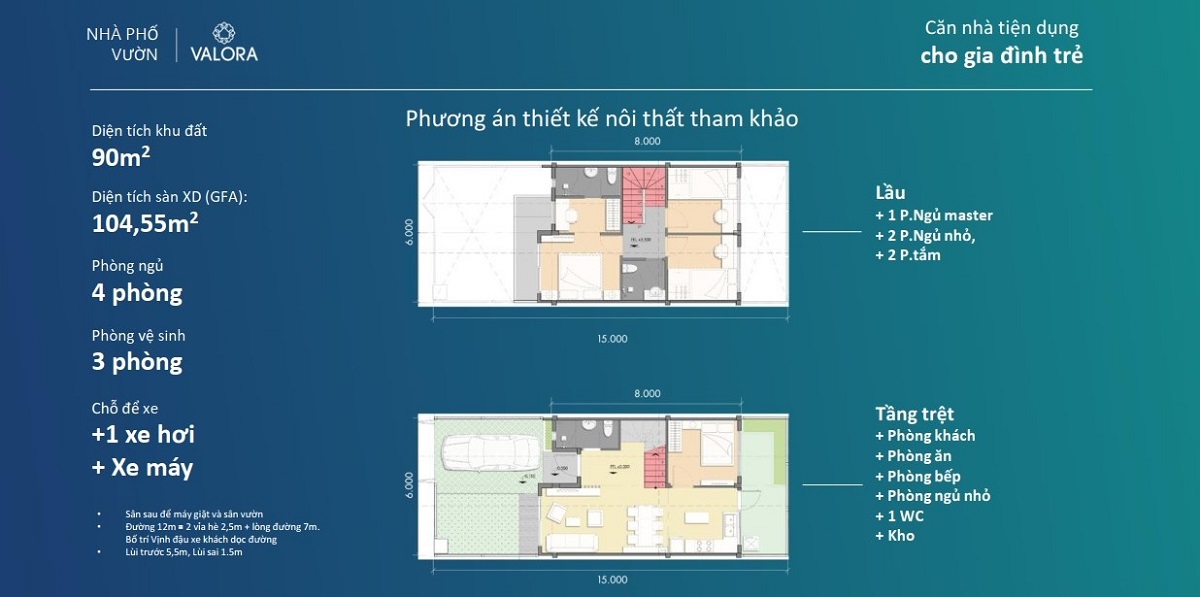 Thiết kế nhà phố vườn hiện đại