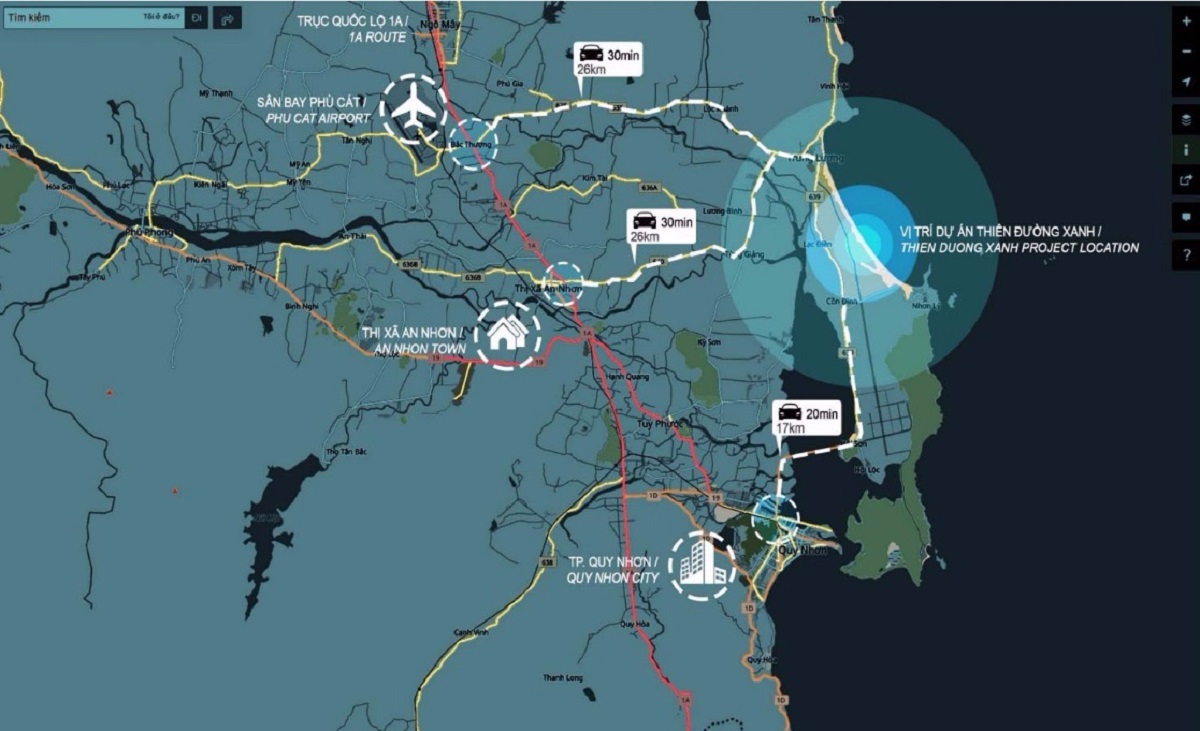 Vị trí dự án Laimian Quy Nhơn