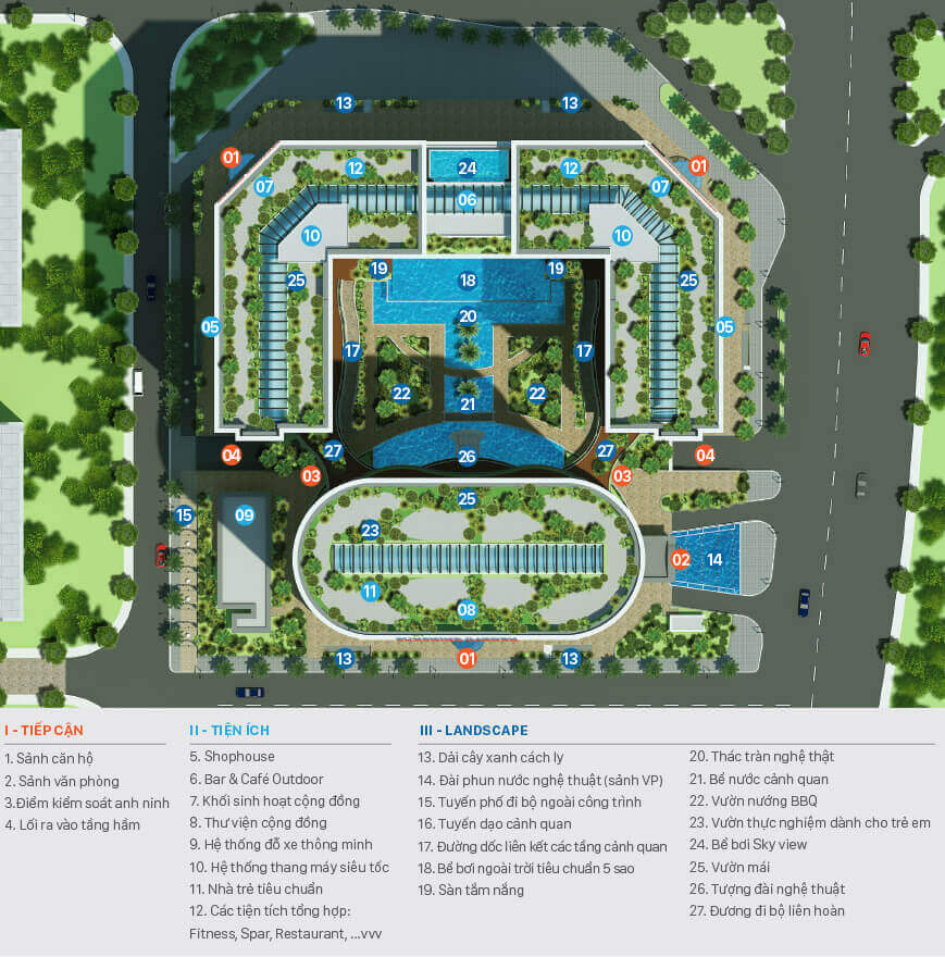 Mặt bằng tổng thể dự án Sunshine Garden