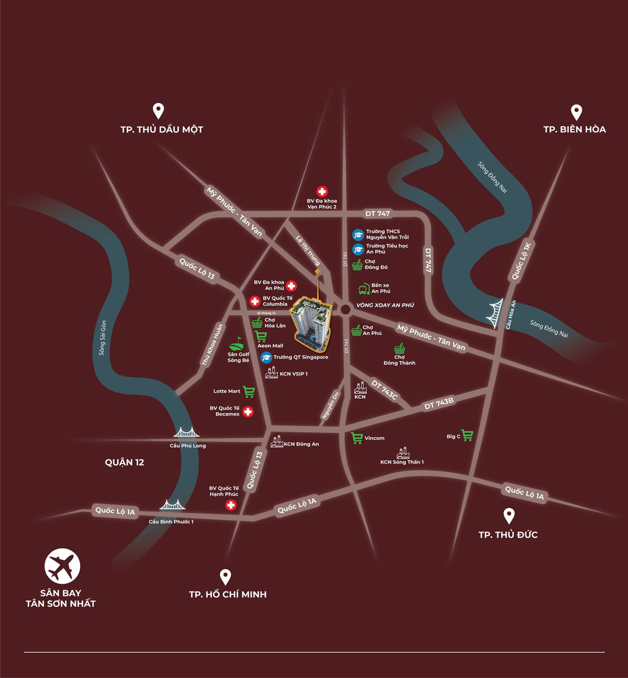 Vị trí dự án Tecco Felice Homes