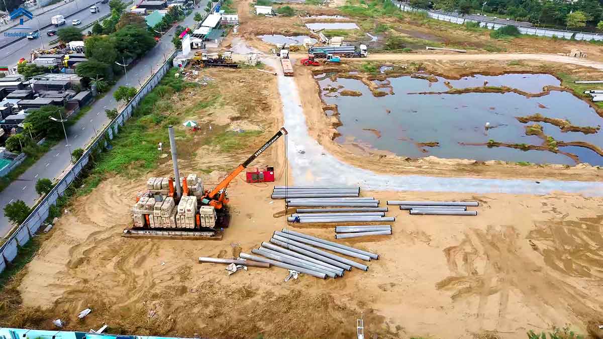 Dự án đã rào kín xung quanh