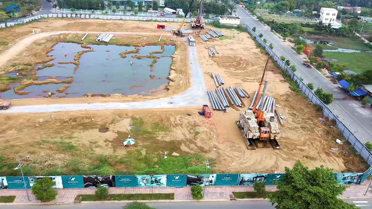 Cách hạng mục xây dựng đang được triển khai tích cực