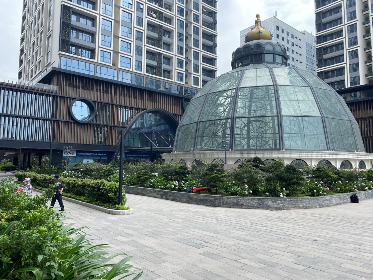 Khu vườn tươi đẹp tại chung cư Hinode City