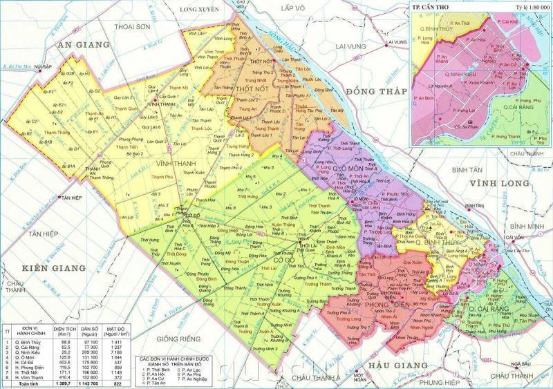 Bản đồ Cần Thơ & thông tin quy hoạch mới nhất 2024