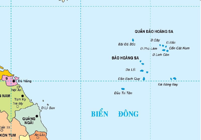 Bản đồ huyện Hoàng Sa