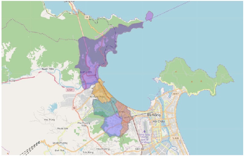 Bản đồ quận Liên Chiểu
