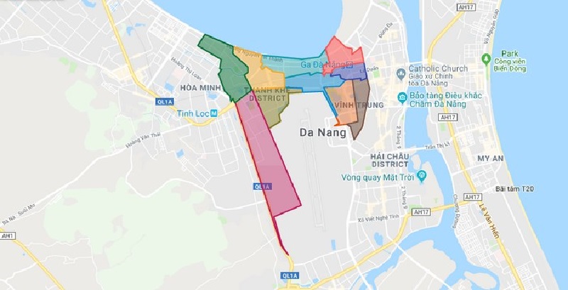 Bản đồ quận Thanh Khê