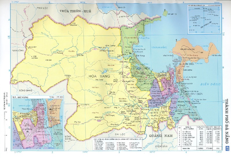 Bản đồ thành phố Đà Nẵng