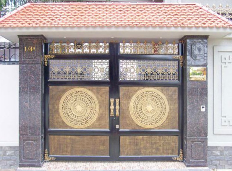 Mẫu cổng nhà có 2 cánh