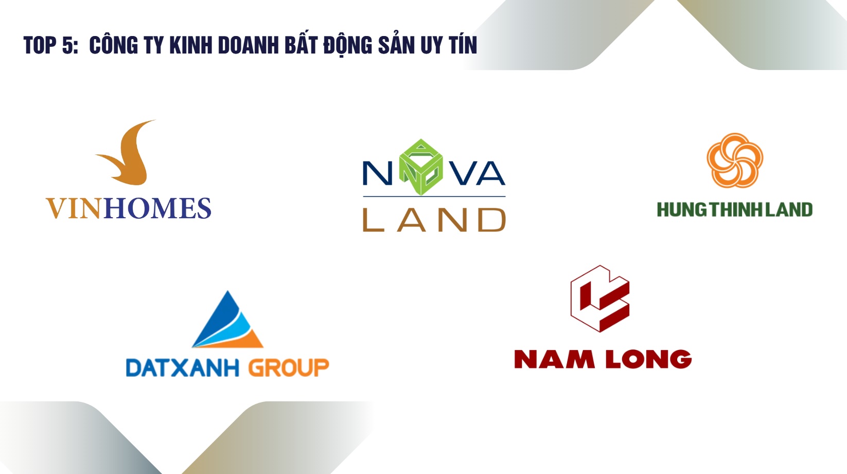 Top 5 công ty BĐS uy tín TPHCM - Phát triển dự án căn hộ, chung cư