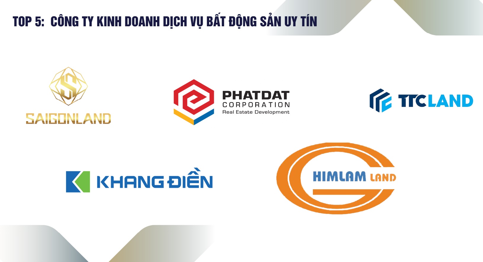 Top 5 công ty BĐS uy tín TPHCM - Phát triển bất động sản nghỉ dưỡng - du lịch, đất nền