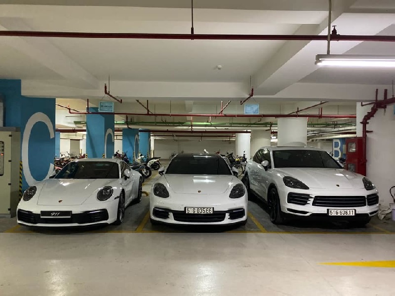 Bộ 3 xe Porsche của Cường Đô La