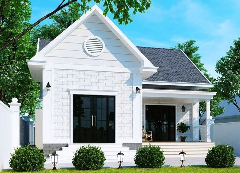 Nhà cấp 4 mái thái 300 triệu phong cách Bắc Âu