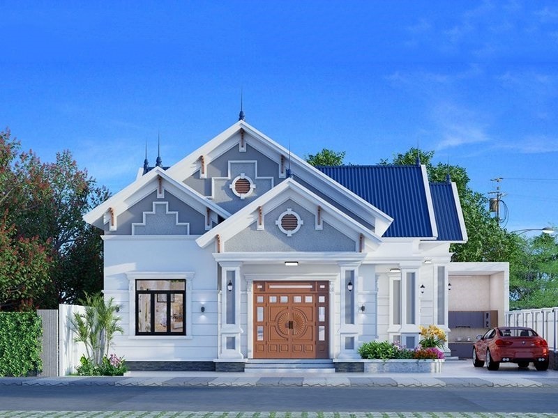 Những điểm nổi bật của mẫu nhà mái thái 1 tầng 4 phòng ngủ