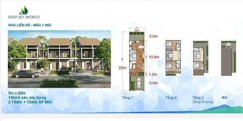 Thiết kế Nhà phố liền kề Gem Sky World có gì đặc biệt?