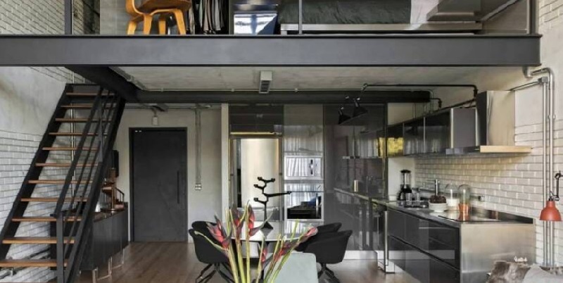 Mẫu nhà tiền chế có gác lửng