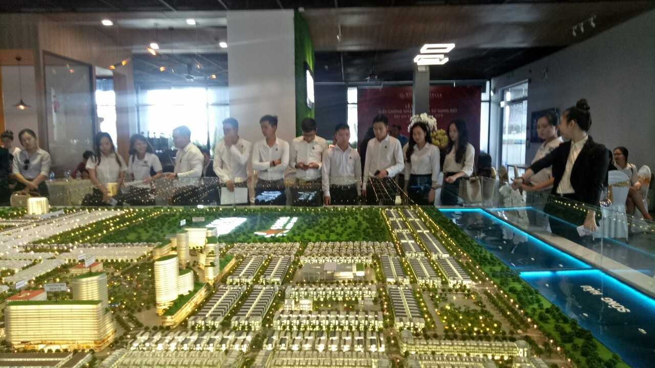 Dự án được dựng mô hình thu nhỏ bên trong nhà mẫu