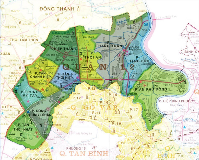 Quận 12 có vị trí địa lý thuận lợi
