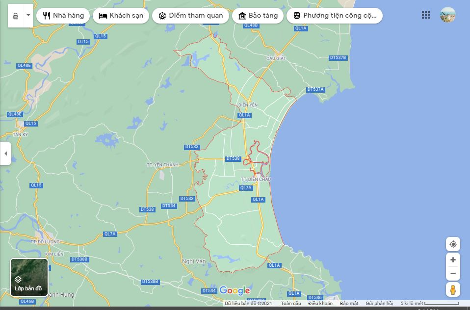 Bản đồ huyện Diễn Châu