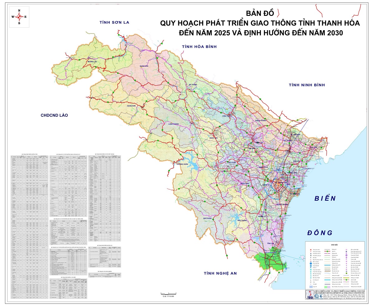 Quy hoạch hệ thống giao thông tỉnh Thanh Hoá