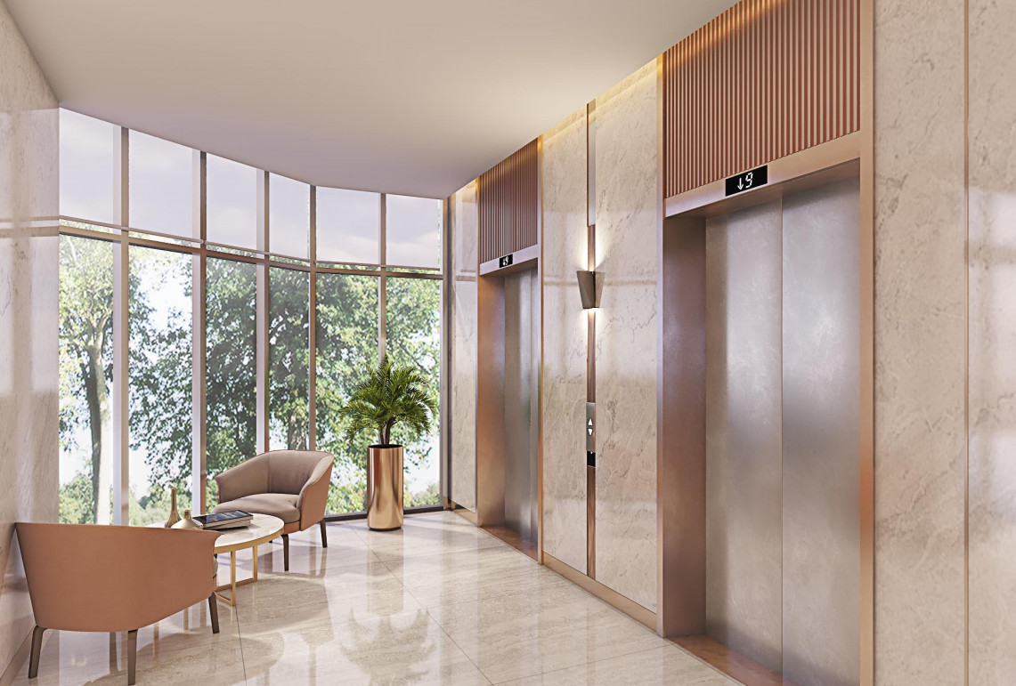 Thiết kế sảnh tầng Diamond Park Plaza
