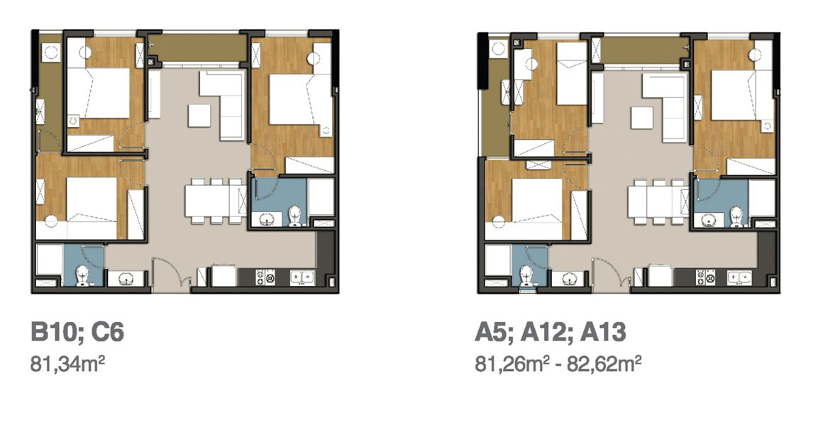 Thiết kế các loại hình căn hộ dự án 9 View Apartment