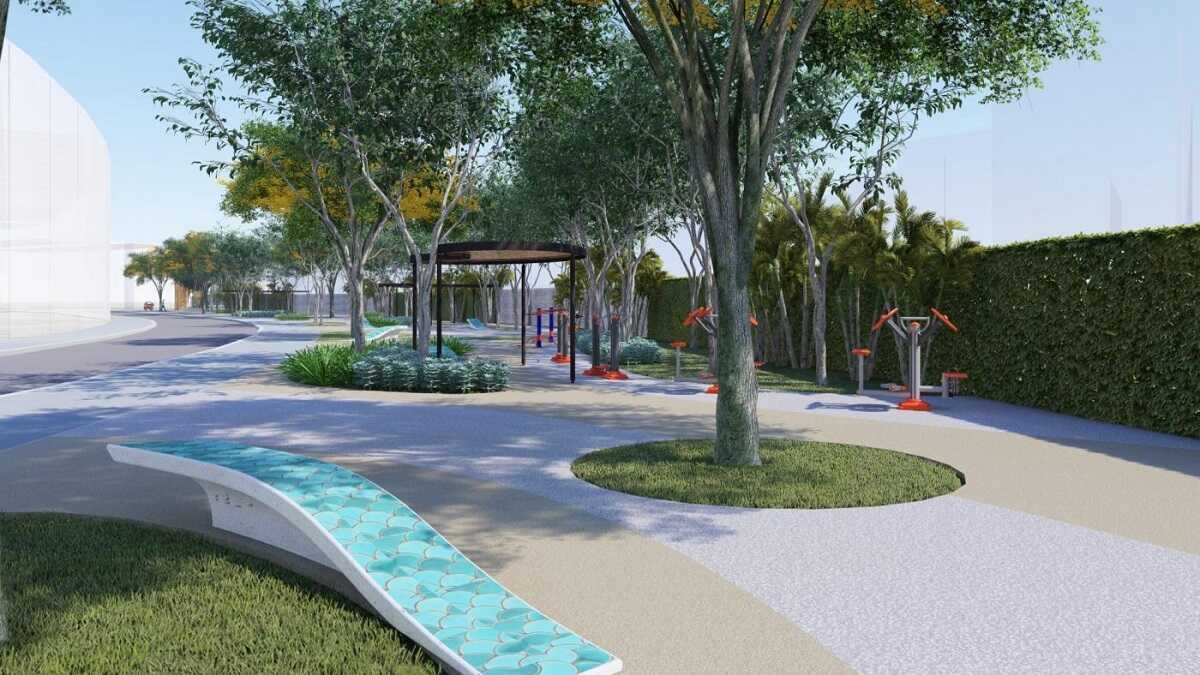 Nơi tập luyện thể thao ngoài trời cho cư dân
