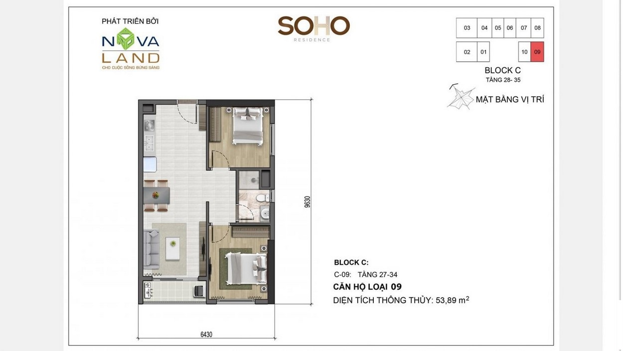 Thiết kế các loại hình căn hộ dự án Soho Residence