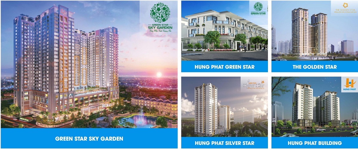 Các dự án được xây dựng bởi chủ đầu tư Hưng Lộc Phát