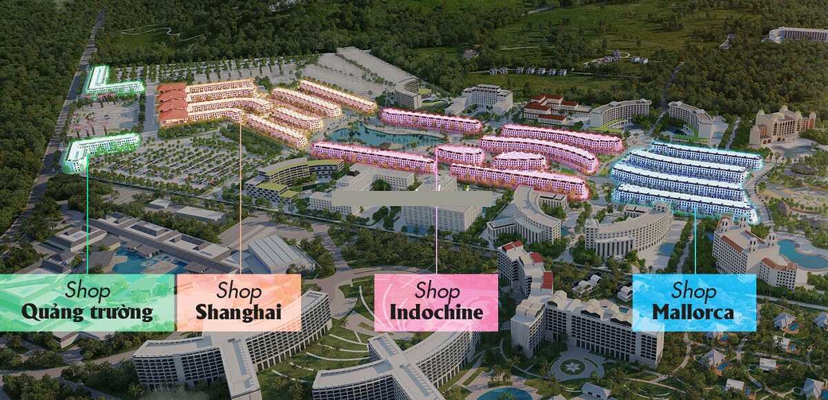 Shophouse Grand World Phú Quốc bao gồm 4 tiểu khu chính với những phong cách thiết kế khác nhau. 1000 căn shophouse đã hoàn thiện và được mở bán rộng rãi mang đến cơ hội đầu tư hấp dẫn cho mọi khách hàng.